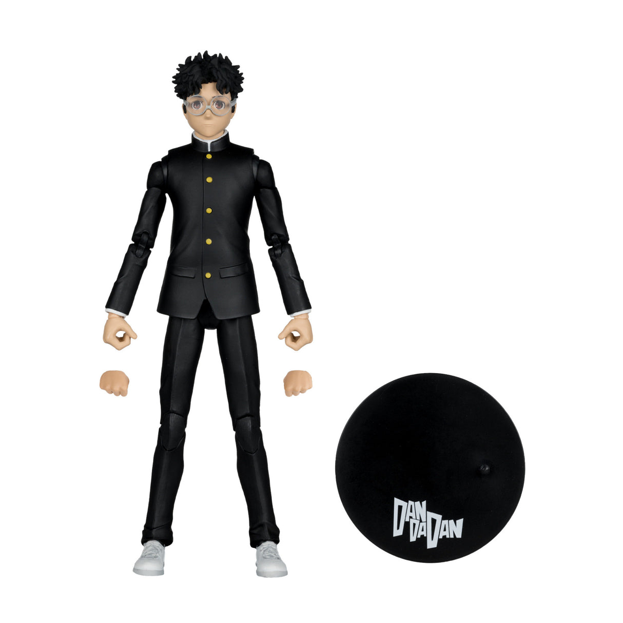 Dandadan Okarun 7-inch School Uniform Action Figure with 22 Moving Parts and Display Base