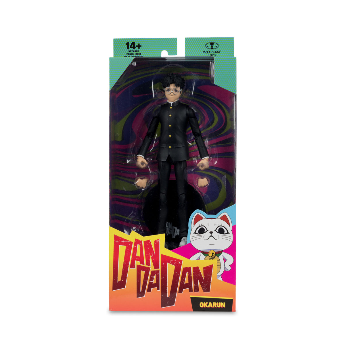 Dandadan Okarun 7-inch School Uniform Action Figure with 22 Moving Parts and Display Base