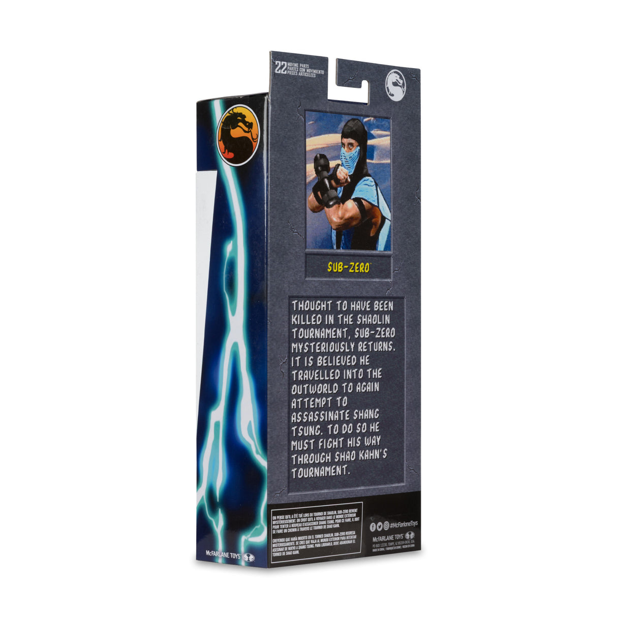 Mortal Kombat Klassic 7-inch Ice Clone Sub-Zero Action Figure with Ultra Articulation