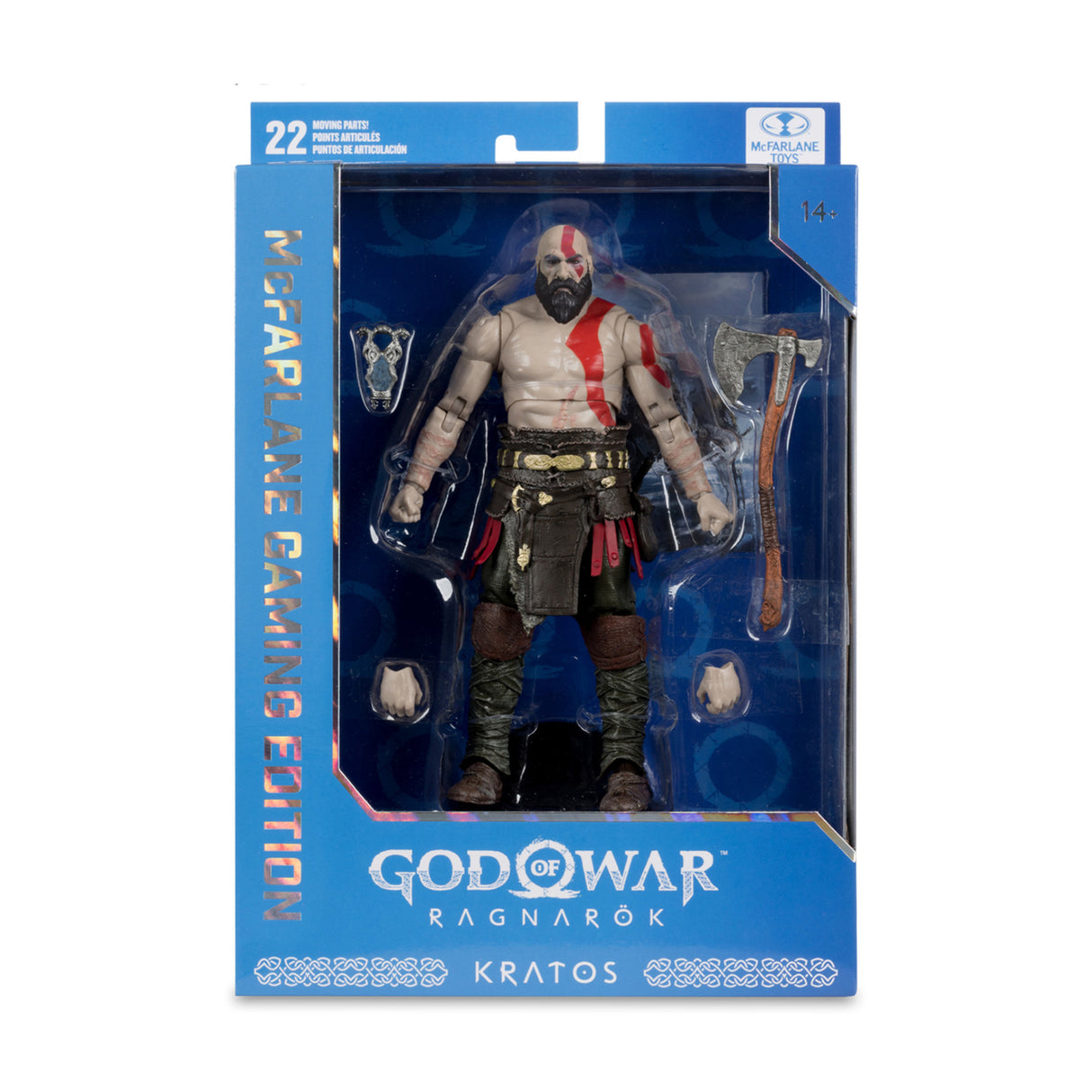 War God Kratos 7-inch Deluxe Action Figure with Ultra Articulation, Accessories, and Art Card