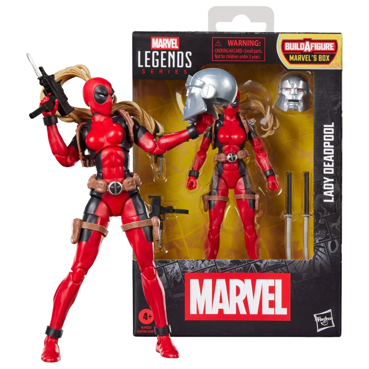 Hasbro Marvel Legends Series Lady Deadpool 6-inch Action Figure with Window Box and Accessories