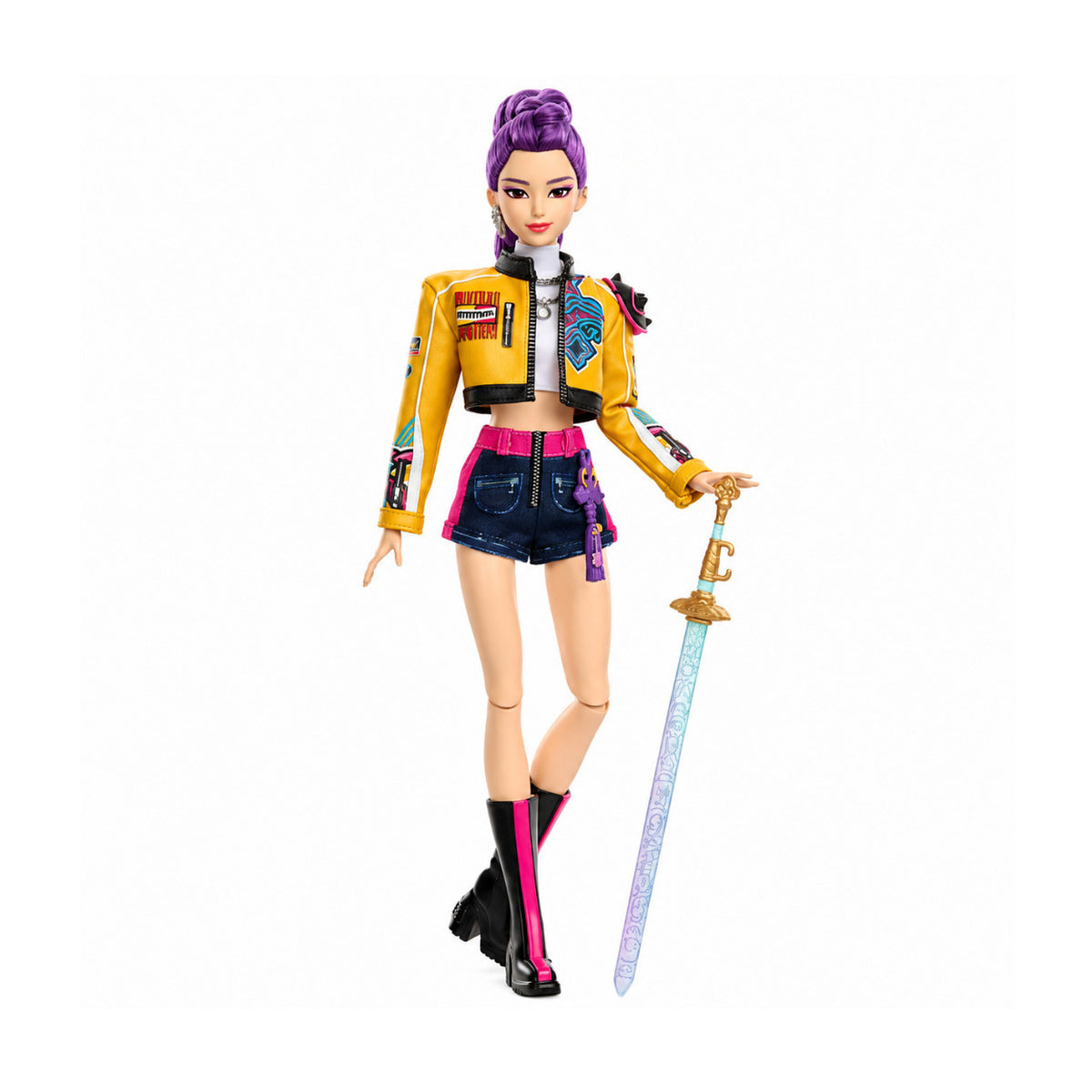 Mattel KPop Demon Hunters HUNTR/X Rumi How It’s Done Fashion Doll with Saingeom Sword
