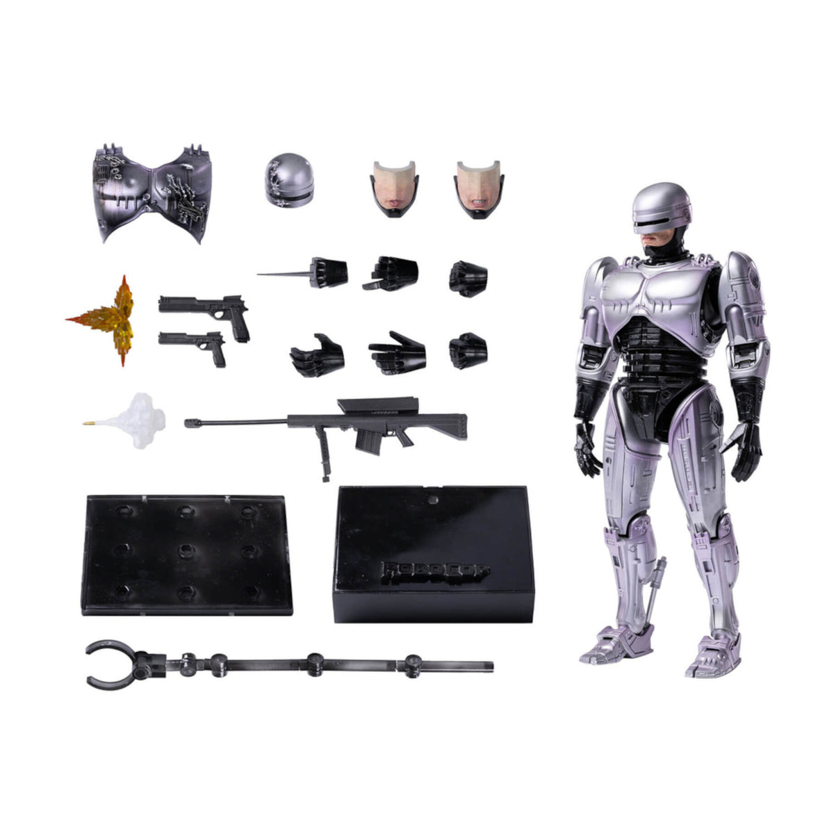 Hiya Toys Robocop 1: Exquisite Super 1/12 Scale Die Cast Cyborg Action Figure (Gray)