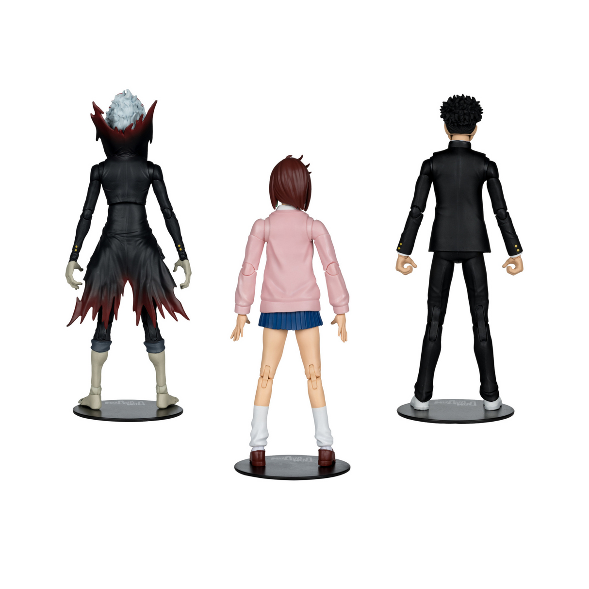 Dandadan 7-inch Action Figure Bundle with Okarun School Uniform, Okarun Transformed, and Momo Ayase