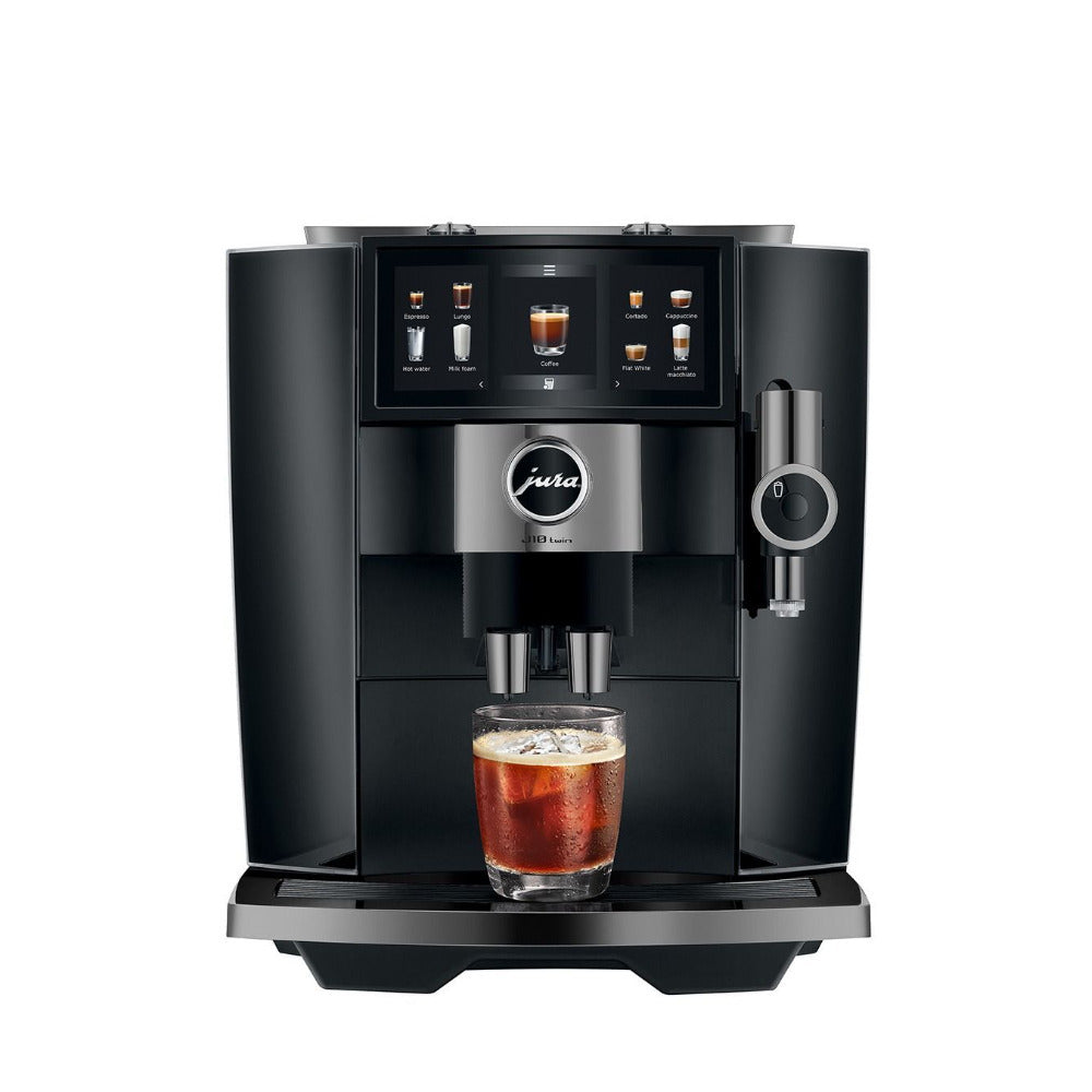 JURA J10 Twin Automatic Coffee Machine with Dual Grinders (Diamond Black)
