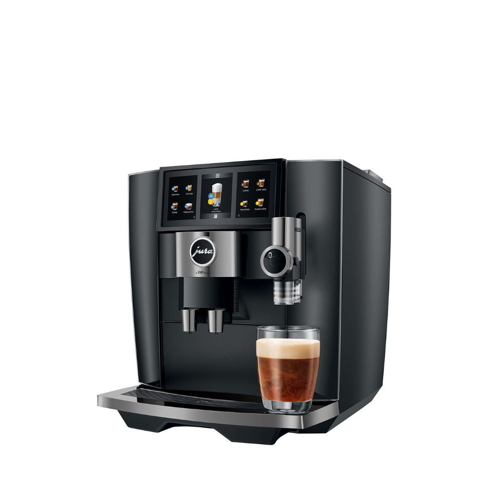 JURA J10 Twin Automatic Coffee Machine with Dual Grinders (Diamond Black)