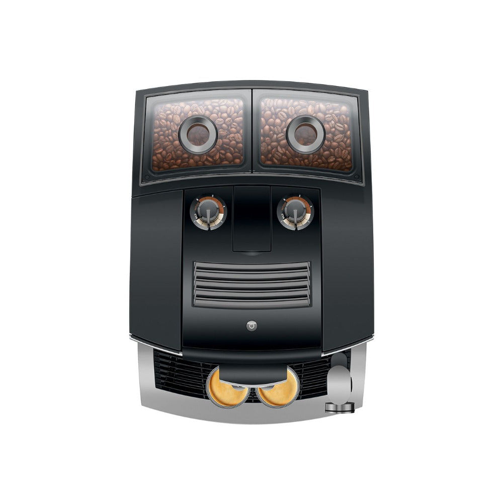 JURA J10 Twin Automatic Coffee Machine with Dual Grinders (Diamond Black)