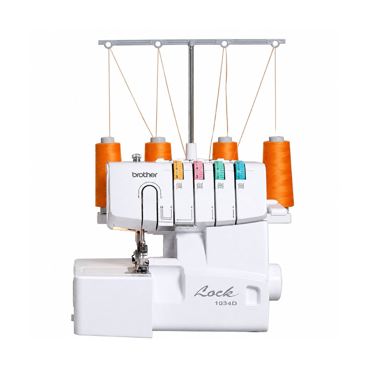 Brother 1034D Heavy-Duty Metal Frame Serger Bundle with 32-Spools Polyester Thread Kit