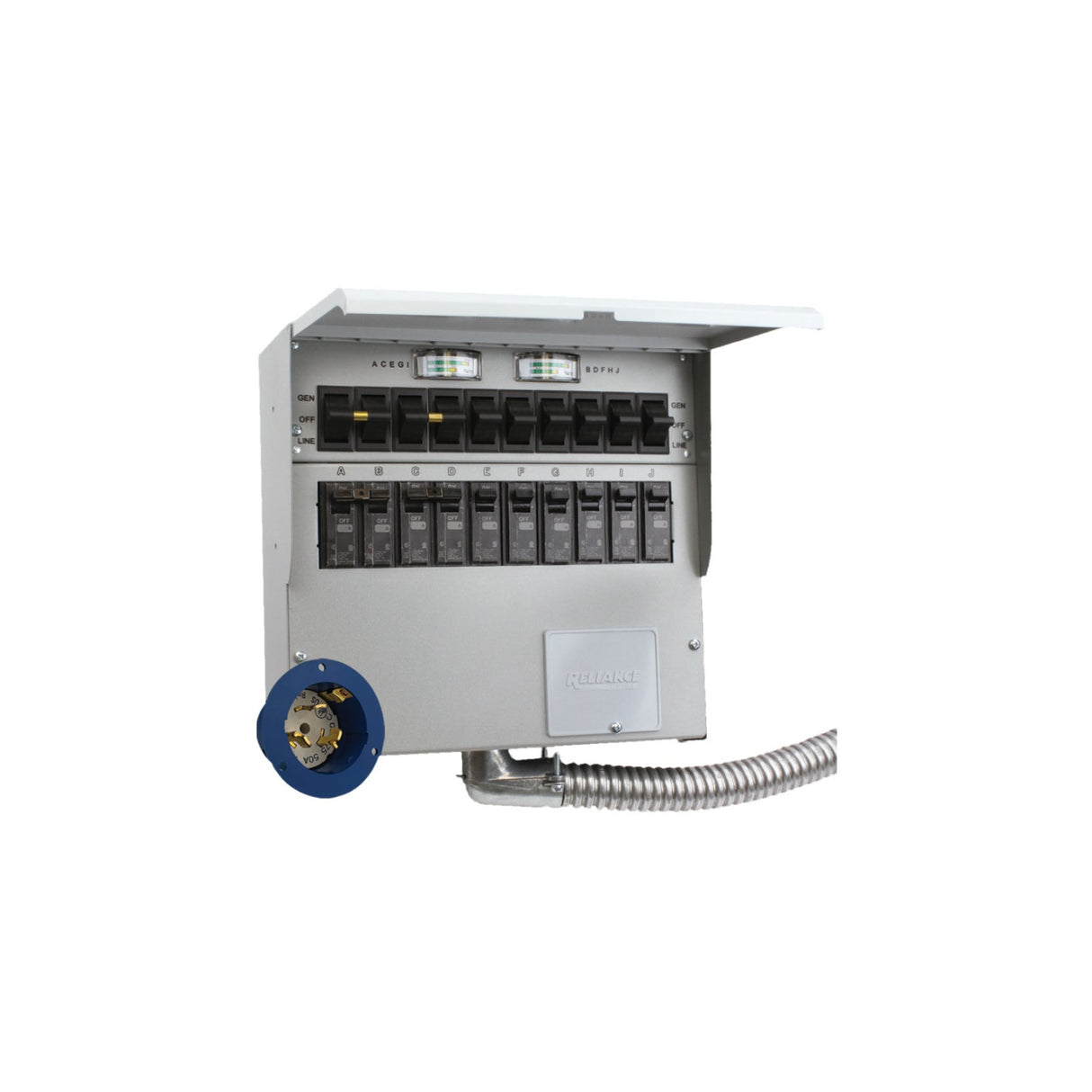 EcoFlow A510A (Gray) 50A 10 Circuit Manual Transfer Switch for DELTA Pro Ultra (Gray)