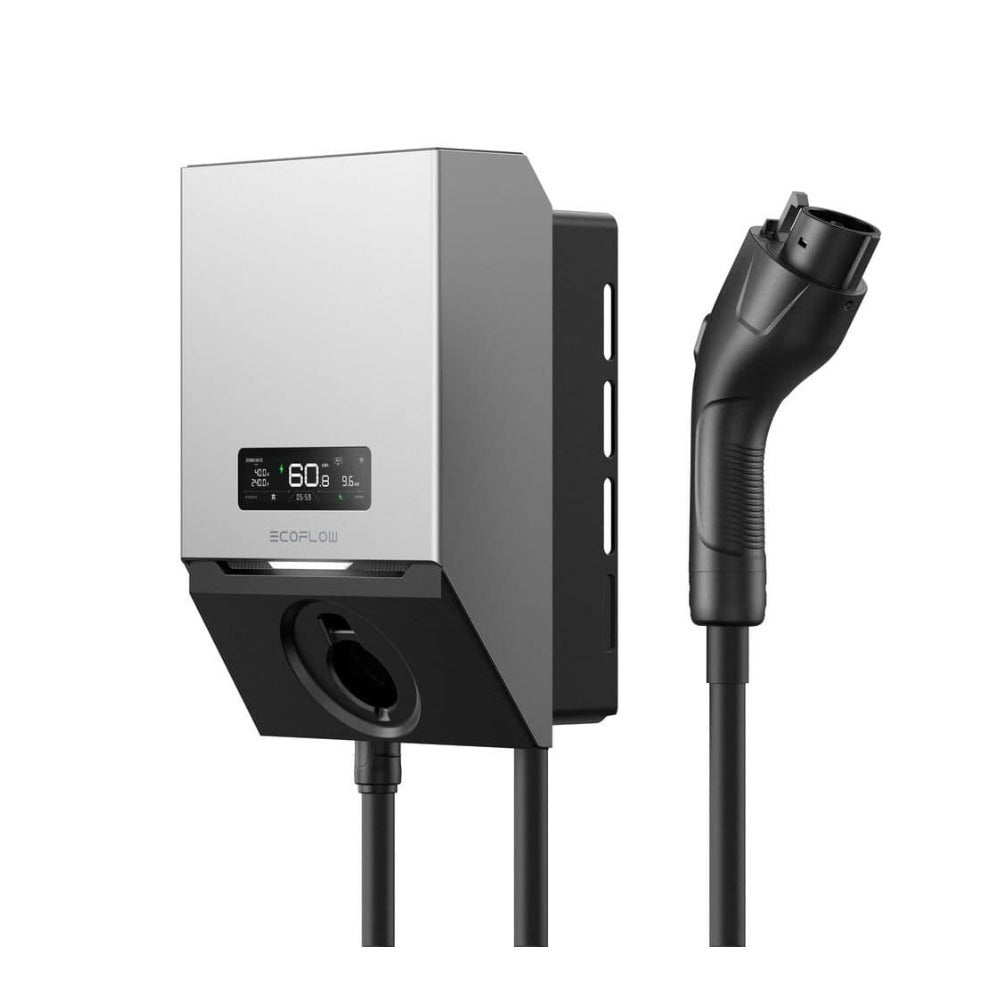 EcoFlow PowerPulse EV Charger 9.6 kW 40A SAE J1772 with 25 Foot Charging Cable