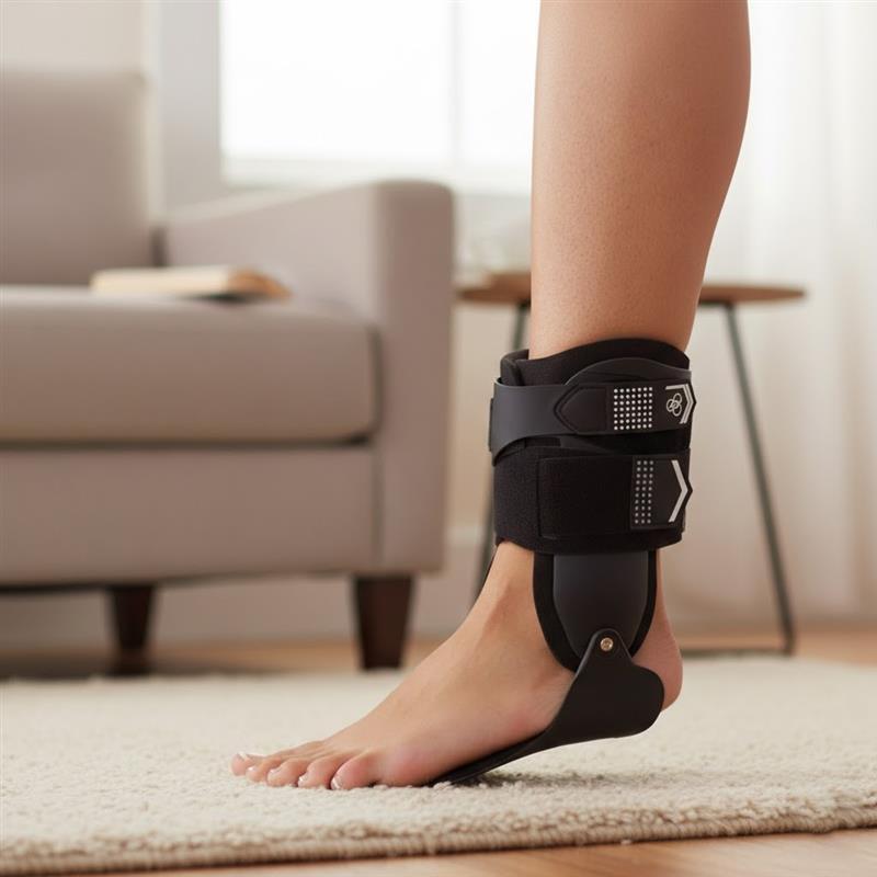 DonJoy Performance Bionic Stirrup Ankle Brace, Maximum Support for Sprains (Black/Small/Left)