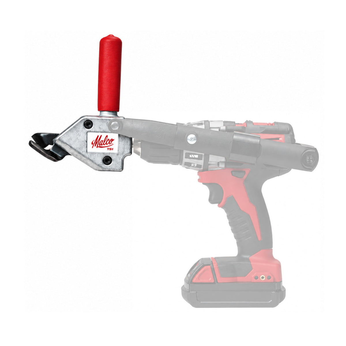Malco TS1 TurboShear 20-Gauge Sheet Metal Cutting Drill Attachment for Cutting Building Materials