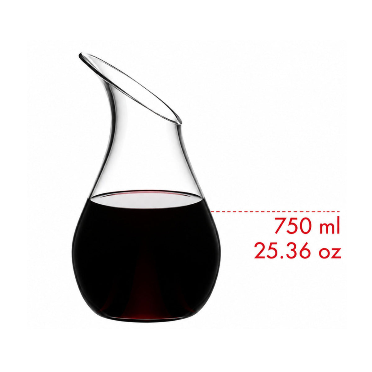 RIEDEL O Single 750ml Handmade Crystal Glass Wine Decanter crafted for Red and White Wines