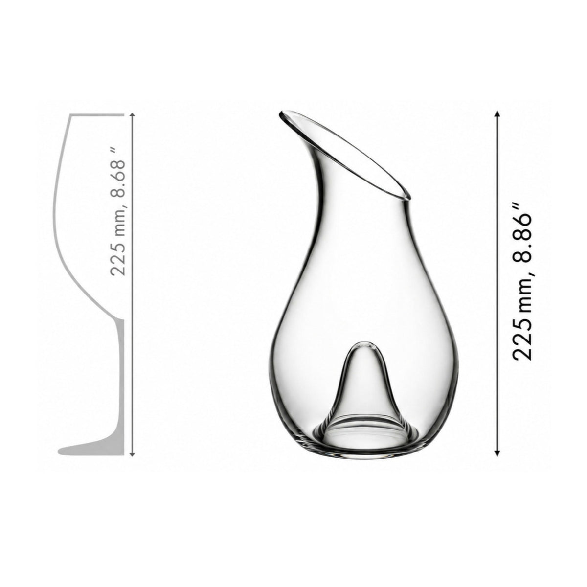 RIEDEL O Single 750ml Handmade Crystal Glass Wine Decanter crafted for Red and White Wines