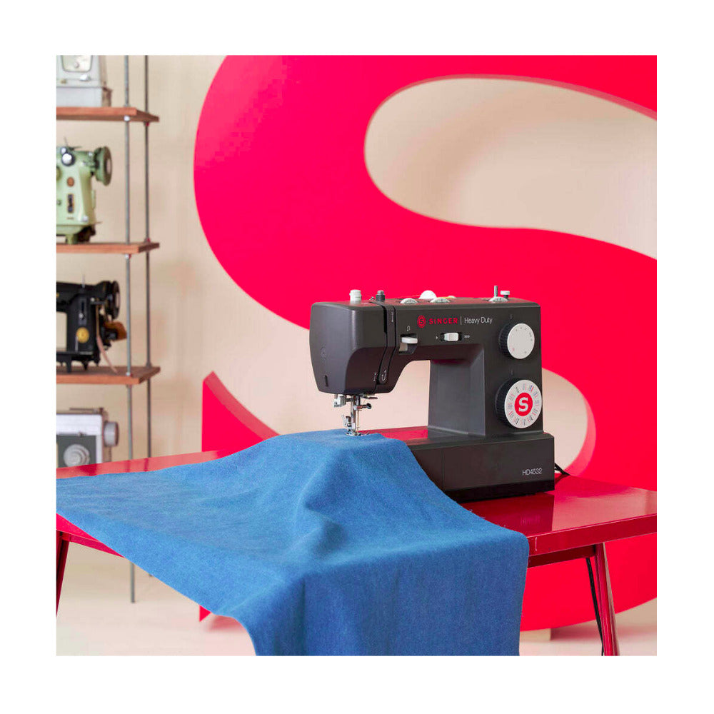 SINGER Next Evolution HD4532 Heavy-Duty Sewing Machine with Full Metal Interior Frame (Charcoal)