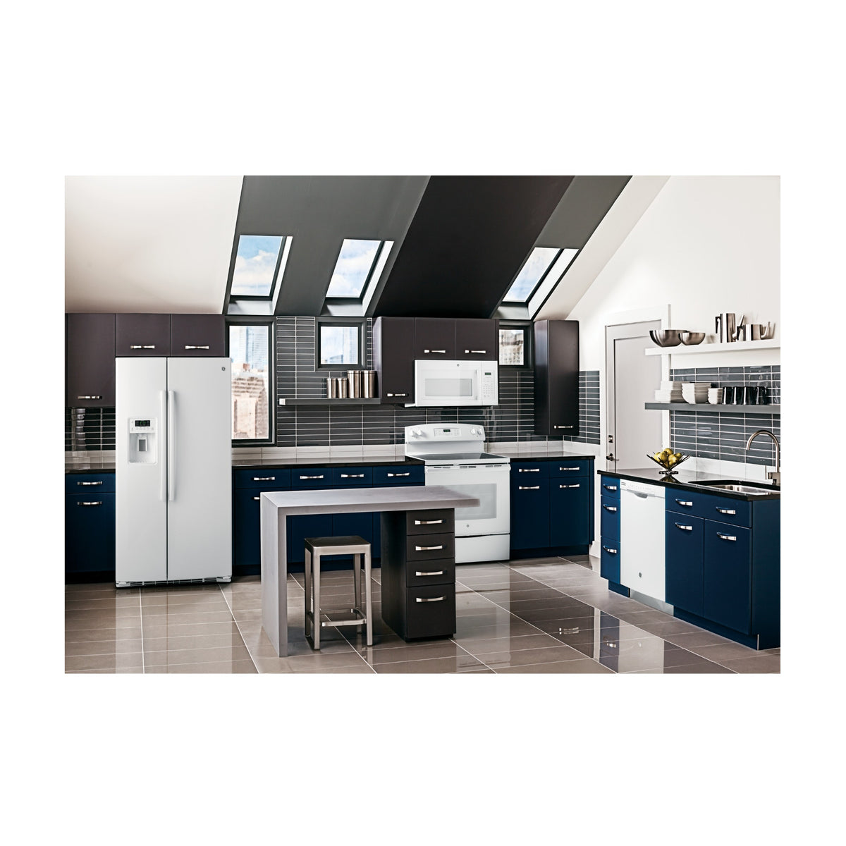 GE 1.6 Cu. Ft. Over-the-Range Microwave Oven (White)