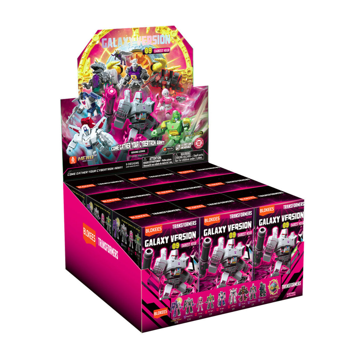 Blokees Transformers Galaxy Version 09 Darkest Hour Random Figure Box with Accessories (9-Pack)