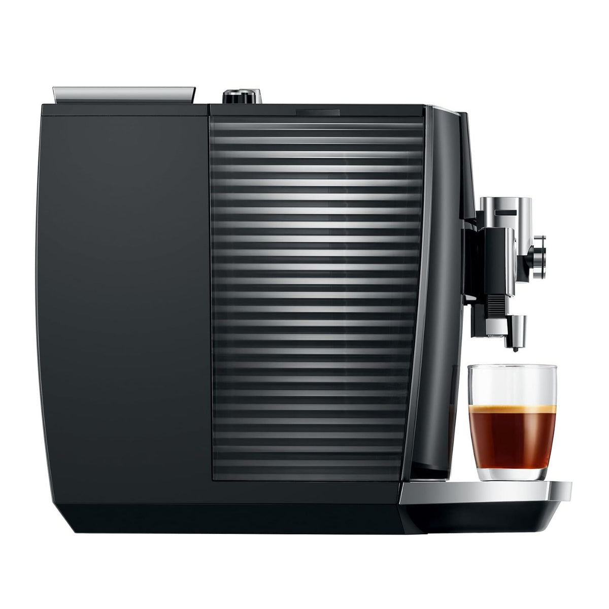 Jura J8 Twin Automatic Espresso and Coffee Machine with Dual Grinders (Diamond Black)