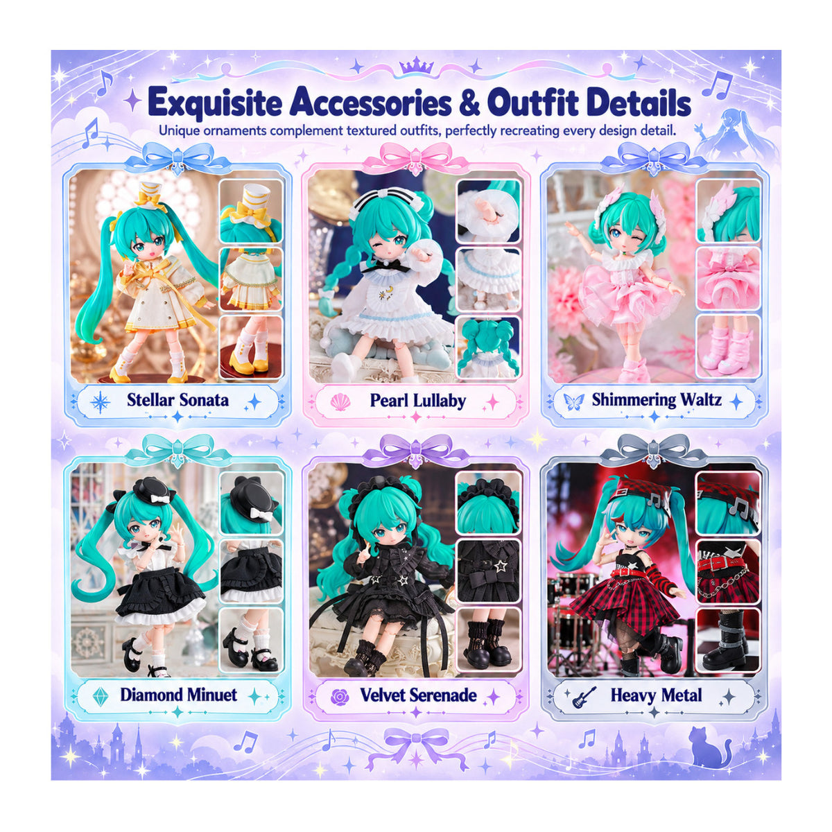 Blokees DaaLaMode Sonata Prologue Hatsune Miku Mystery Box with Oufit and Accessories (Single Box)
