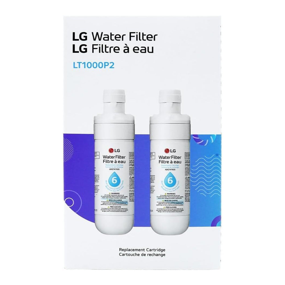 LG LT1000P - 6 Month / 200 Gallon Capacity Replacement Refrigerator Water Filter (2 Pack) - 3