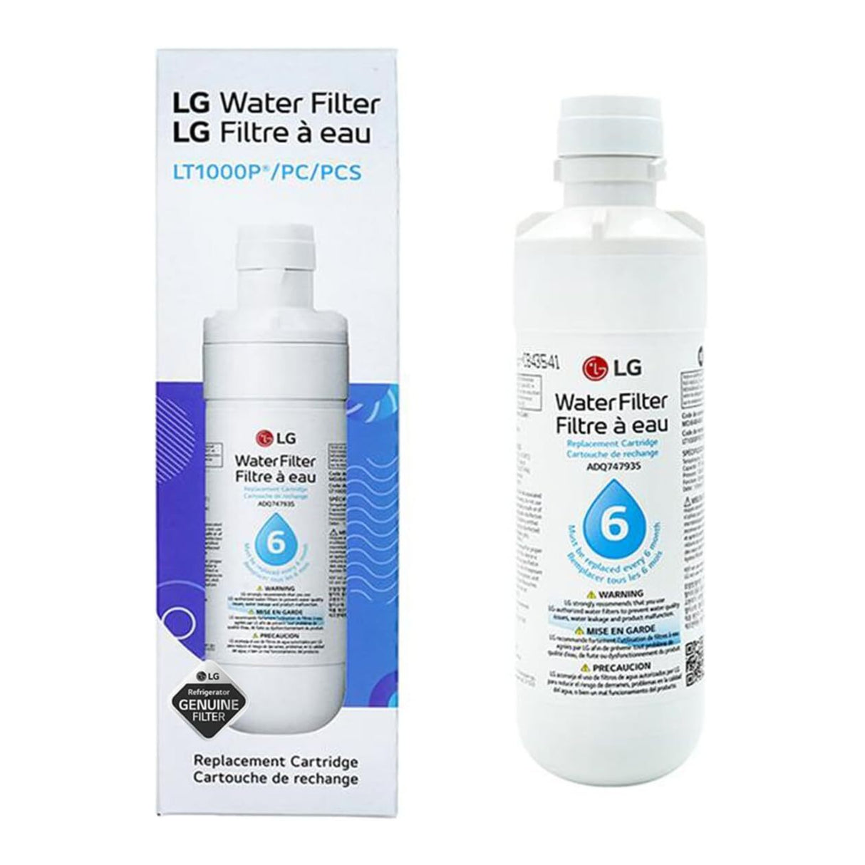 LG LT1000P - 6 Month / 200 Gallon Capacity Replacement Refrigerator Water Filter - 2