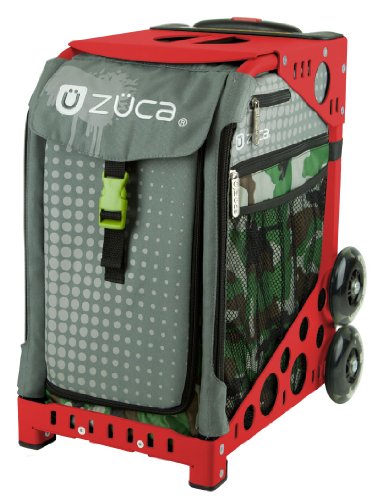ZUCA Sport Paintball Insert Bag (Camo w/ Gray Dots) w/ Frame (Red)