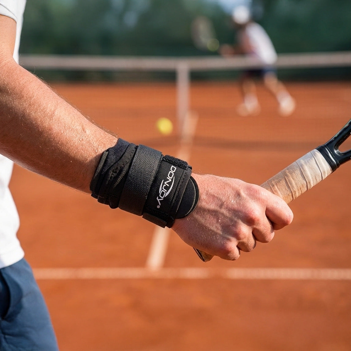 DonJoy Wrist Wraps Large Support Brace with Durable and Breathable Design for Pain Relief (Black)
