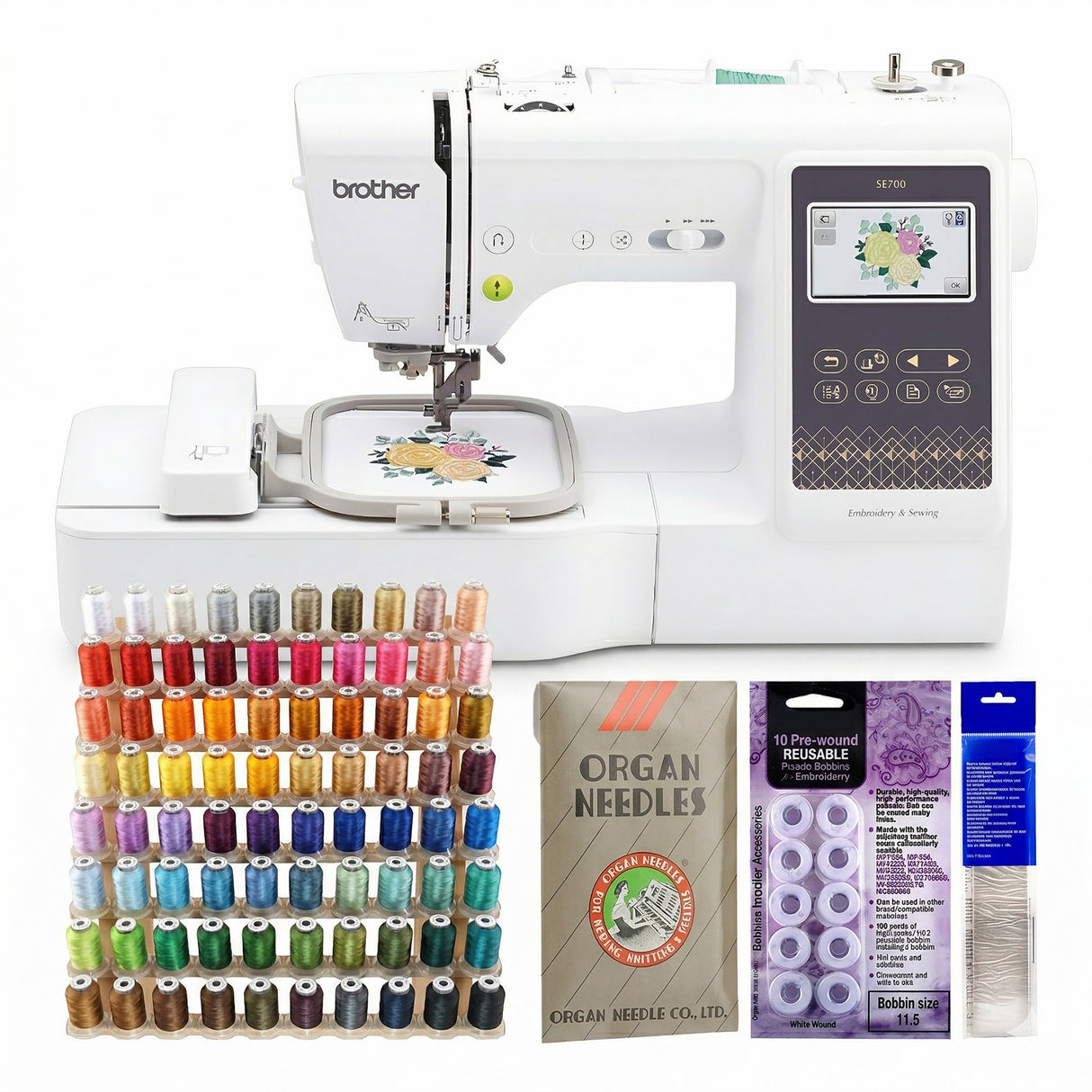 Brother Elite Computerized LCD Touchscreen Sewing and Embroidery Machine Kit