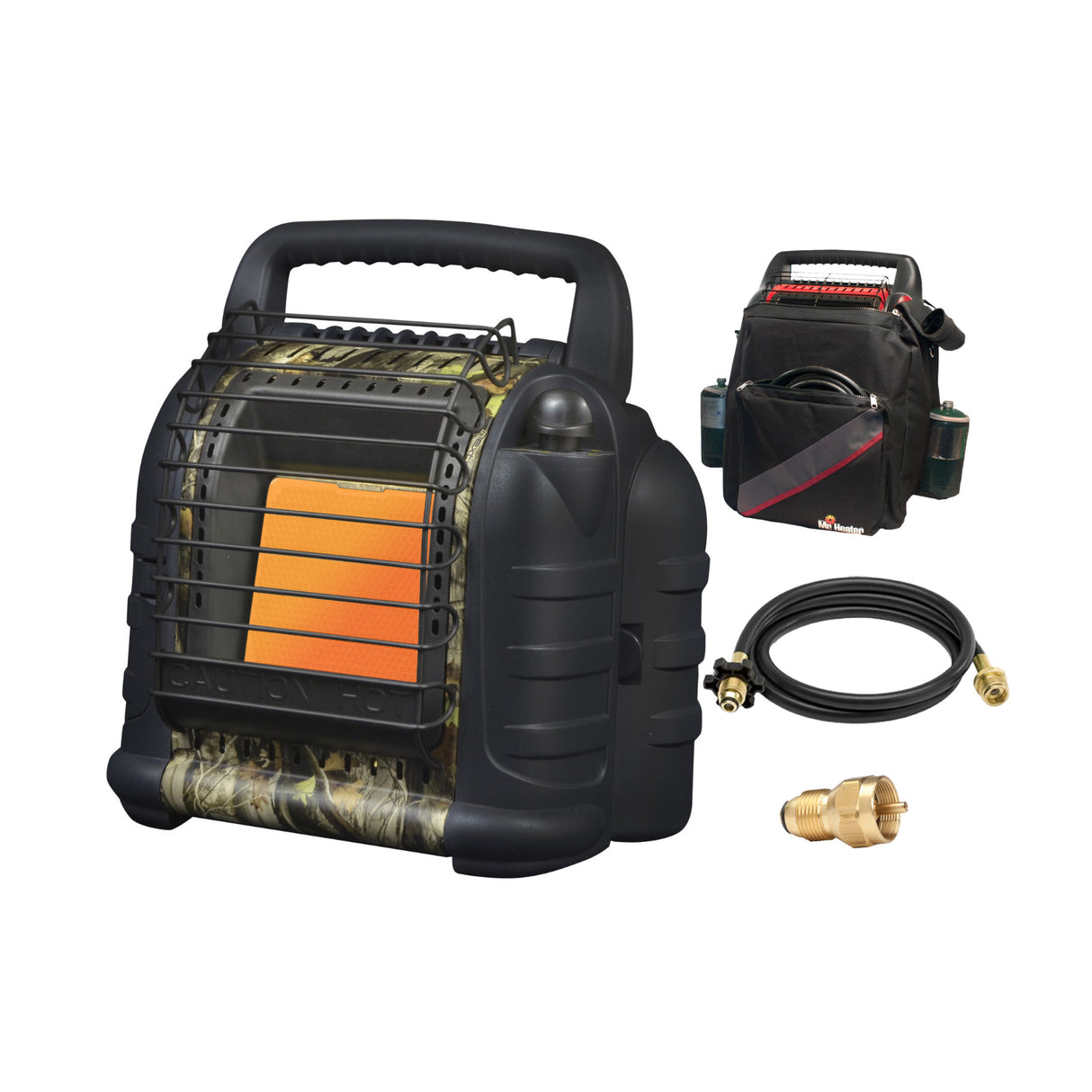 Mr. Heater Hunting Buddy Portable Heater Bundle with Hose, Adaptor and Bag