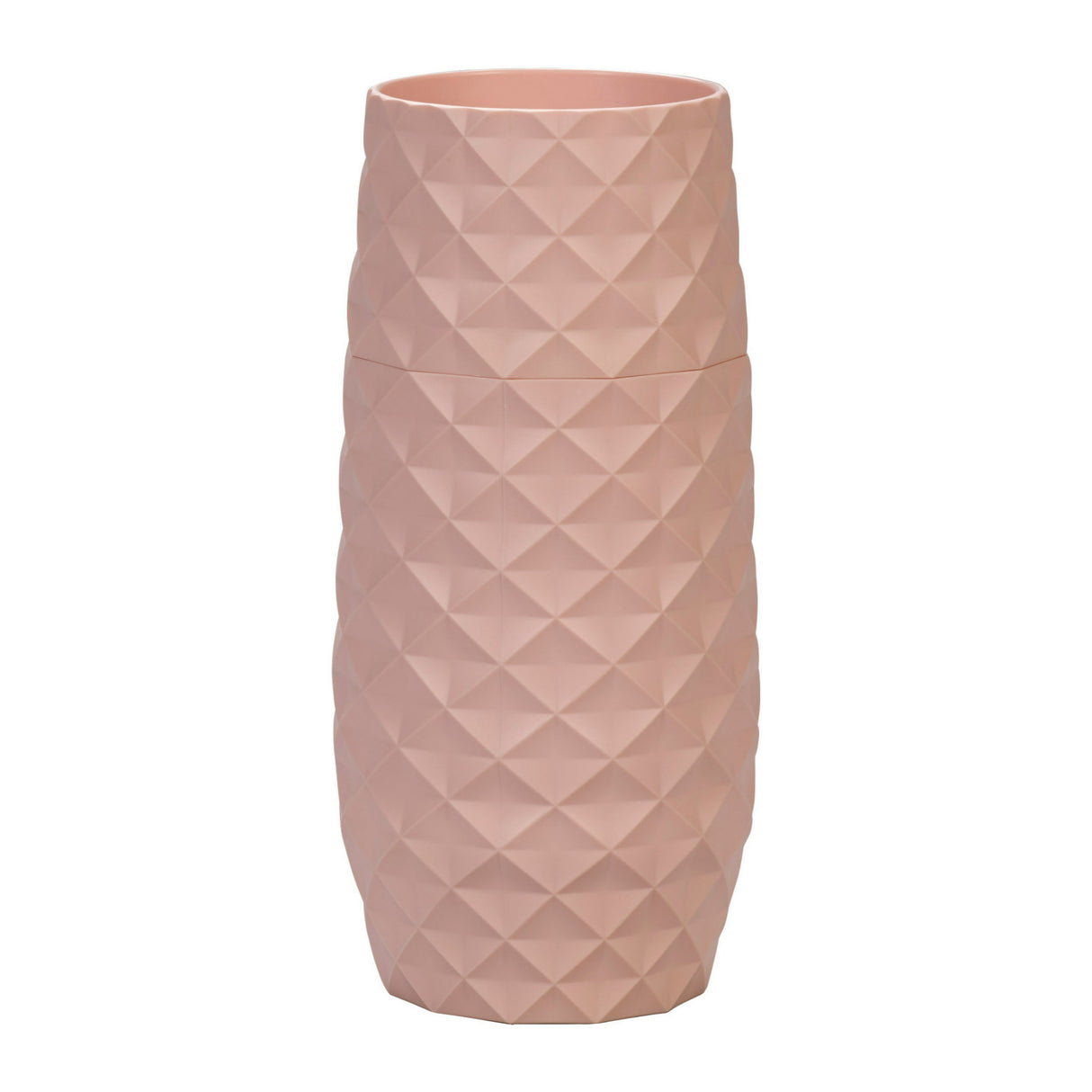 Amaranth 10-Inch Vase For Easy Water Draining and Stem Access (Blush Pink)