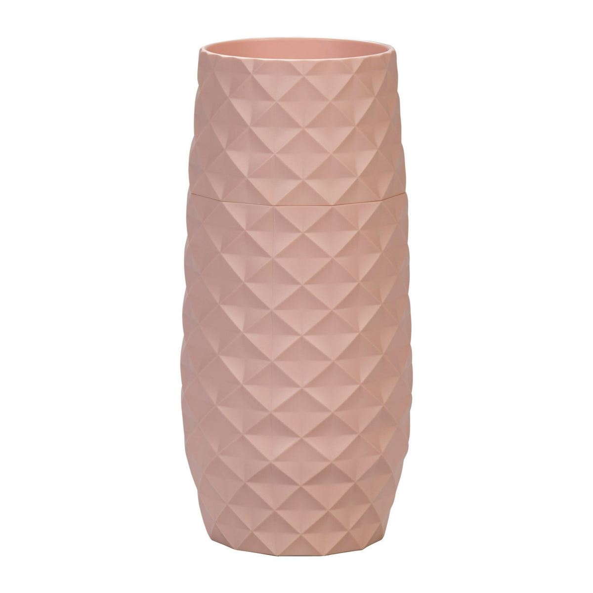 Amaranth 10-Inch Vase For Easy Water Draining and Stem Access (Blush Pink)