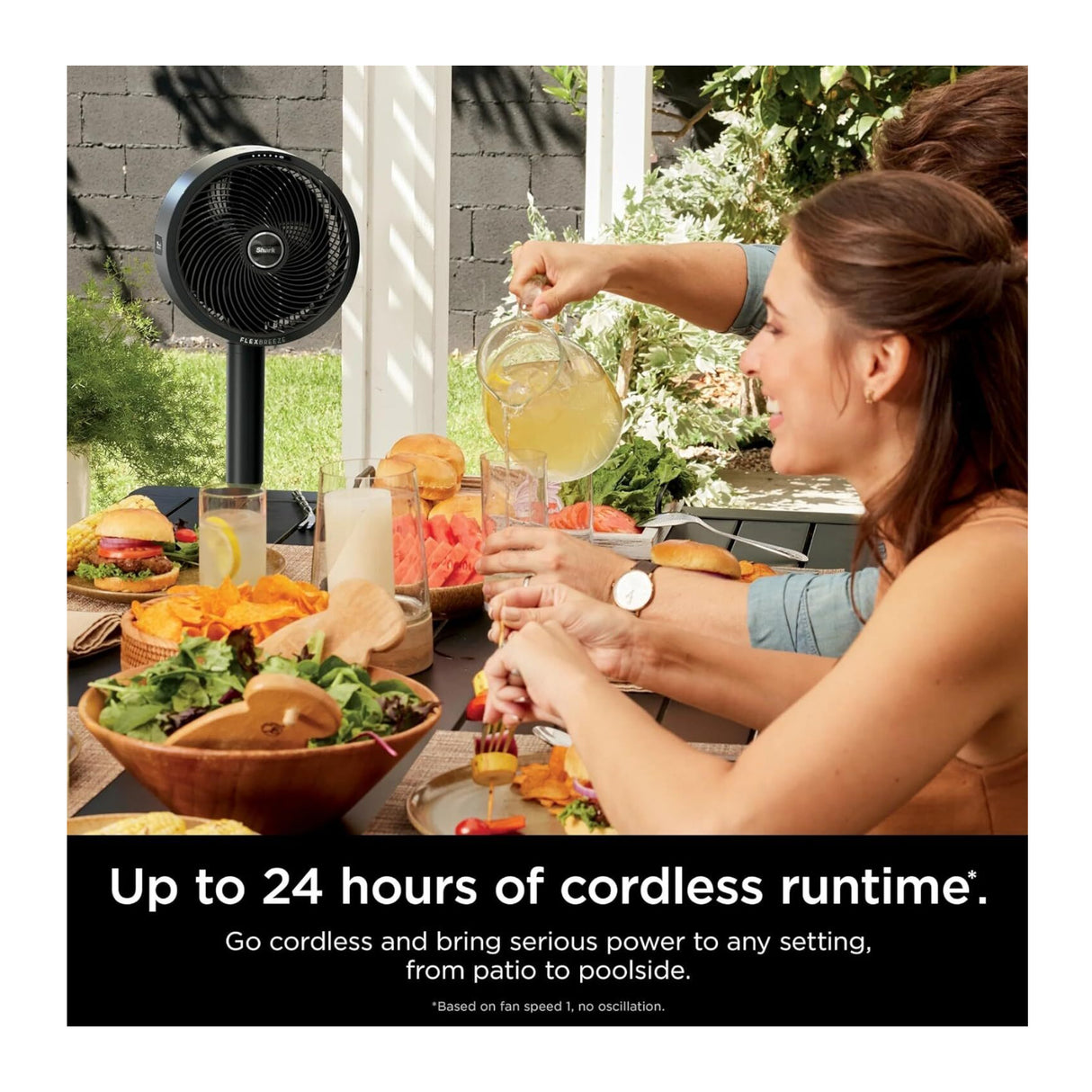 Shark FlexBreeze Indoor Outdoor Fan With InstaCool Mist Attachment (Renewed) - 2