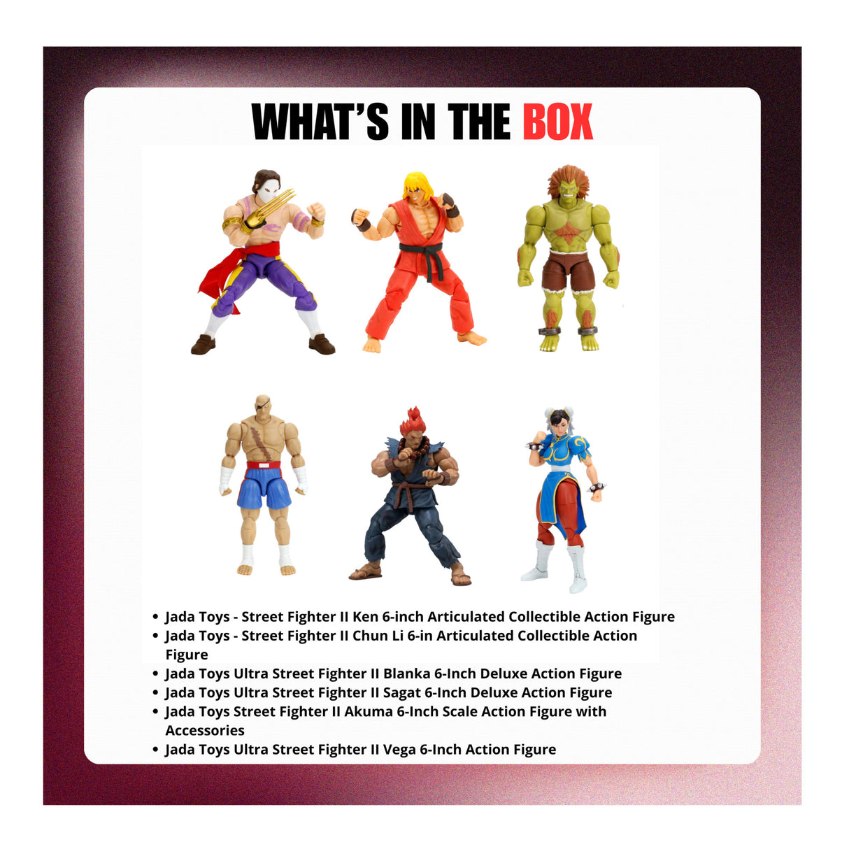 Jada Toys Street Fighter II Set (Akuma, Sagat, Vega, Blanka, Chun Li and Ken) - 8
