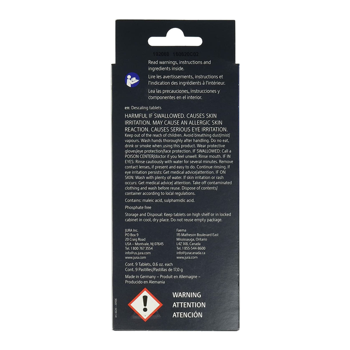 Capresso 9-Pack Decalcifying Tablets for All Jura-Capresso Automatic Coffee Centers