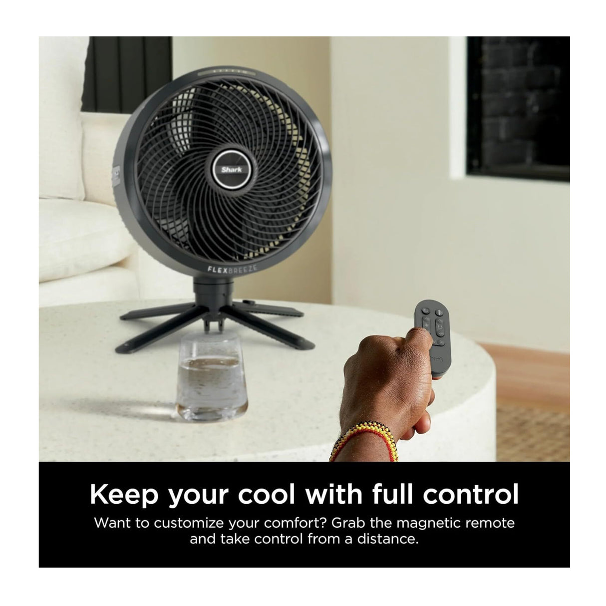 Shark FlexBreeze Indoor Outdoor Fan With InstaCool Mist Attachment (Renewed) - 8