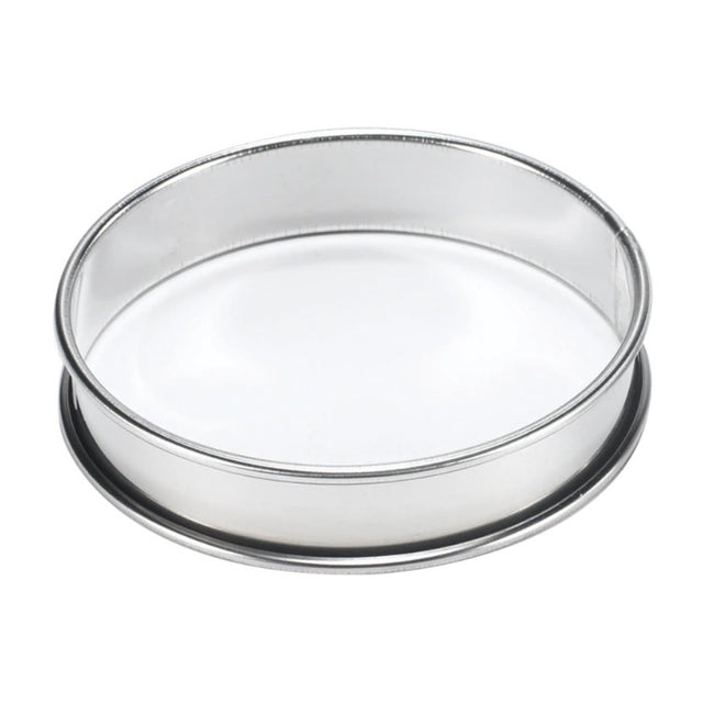 GOBEL Tart Ring Round w/Rolled Edge 10x2cm/4x0.8" SS