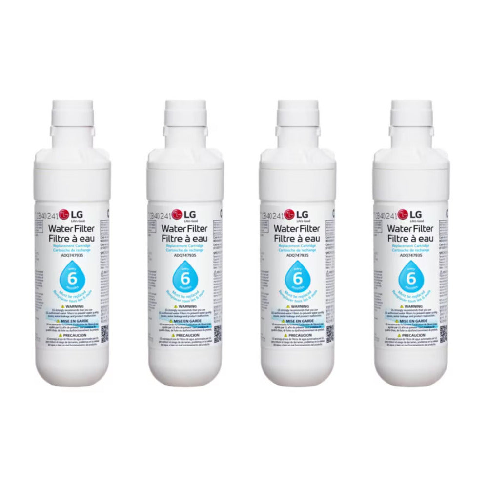 LG LT1000P - 6 Month / 200 Gallon Capacity Replacement Refrigerator Water Filter (4 Pack) - 1