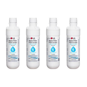 LG LT1000P - 6 Month / 200 Gallon Capacity Replacement Refrigerator Water Filter (4 Pack) - 1