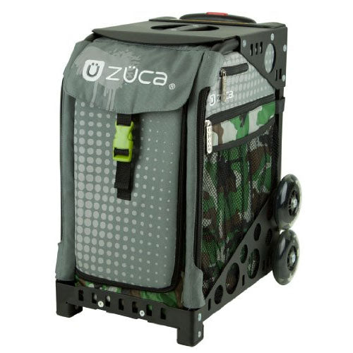ZUCA Sport Paintball Insert Bag (Camo w/ Gray Dots) w/ Frame (Black)