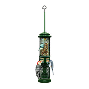 Squirrel Buster Nut Feeder Squirrel-Proof Bird Feeder for Nuts and Fruit, Two Meshes