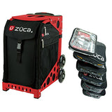 Zuca Obsidian Sport Insert Bag with Red Frame, and Packing Pouch Set