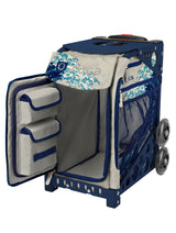 Zuca Great Wave Sport Bag & Frame (Navy) w/ Flashing Wheels