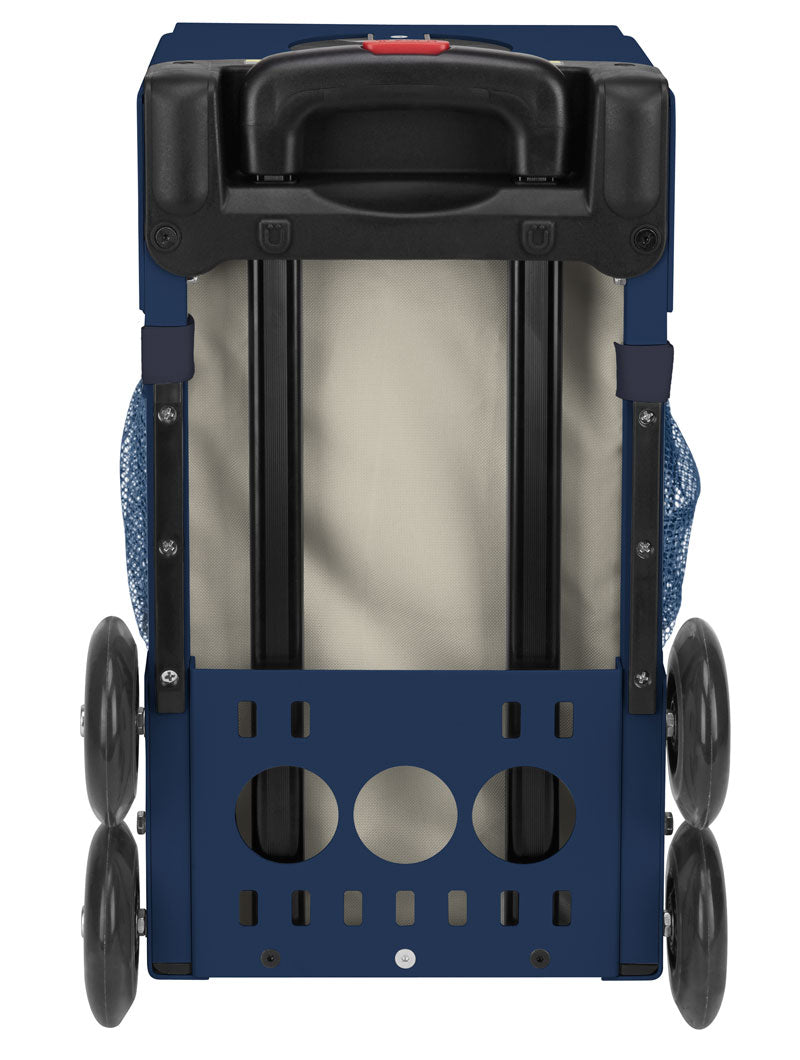 Zuca Great Wave Sport Bag & Frame (Navy) w/ Flashing Wheels