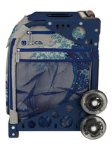 Zuca Great Wave Sport Bag & Frame (Navy) w/ Flashing Wheels