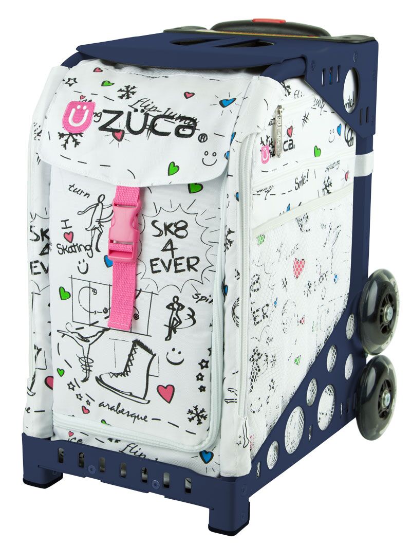 Zuca SK8 Sport Bag & Frame (Navy) w/ Flashing Wheels