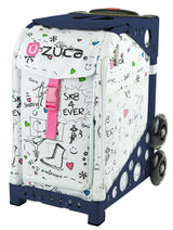 Zuca SK8 Sport Bag & Frame (Navy) w/ Flashing Wheels