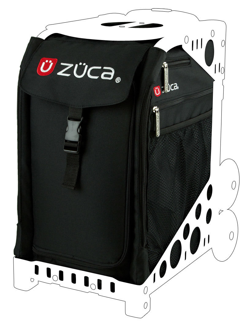 Zuca Obsidian Sport Bag (Black/Flashing) w/ Gift Lunchbox & Seat Cover