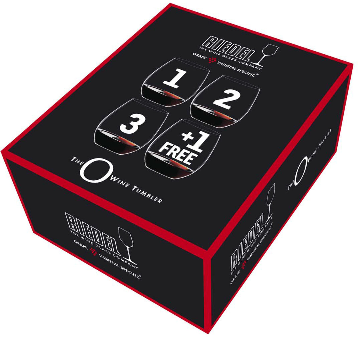 Riedel O Viognier/ Chardonnay Stemless Wine Glass (Pay for 3 Get 4)