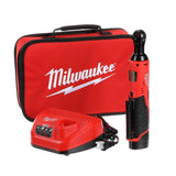 Milwaukee M12 Cordless 3/8 Inch Lithium-Ion Ratchet Kit