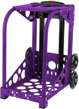 Zuca Sport Ice Queen Bag & Frame (Purple/Flashing) w/ Gift Lunchbox